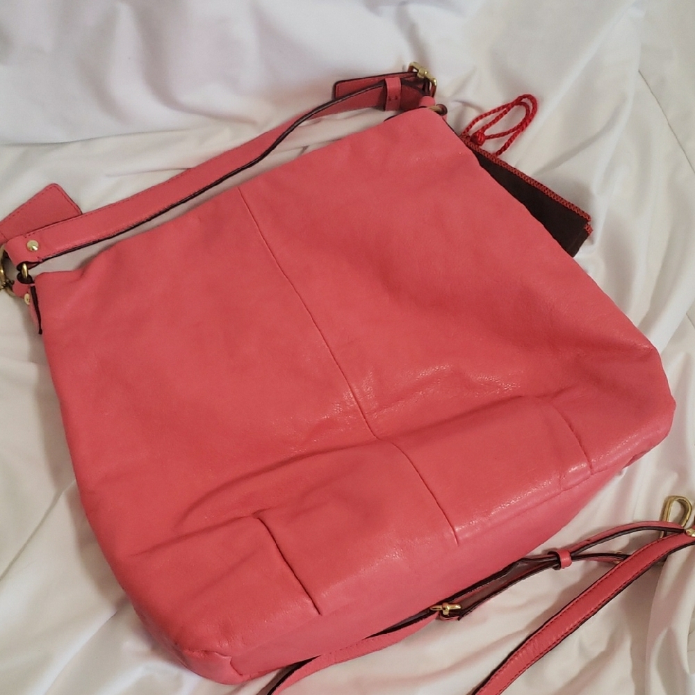 COACH 21224 Madison Isabelle Coral Leather Shoulder Bag - Picture 4 of 11